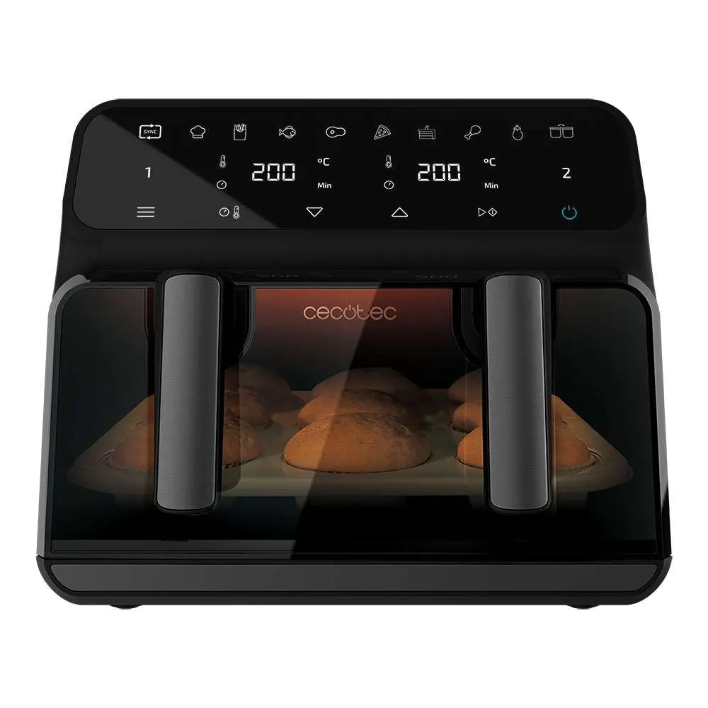 Cecotec Freidora de Aire 9 L Cecofry Advance 9000 Window Total 2200W